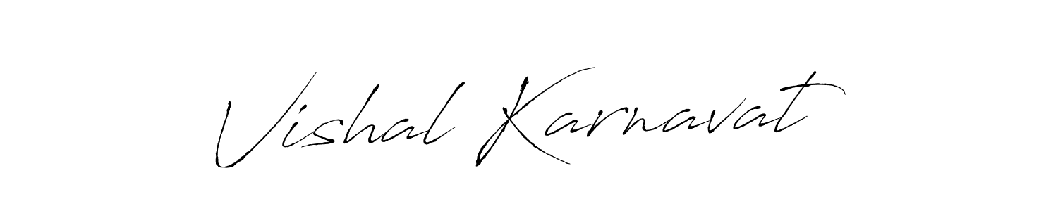 Create a beautiful signature design for name Vishal Karnavat. With this signature (Antro_Vectra) fonts, you can make a handwritten signature for free. Vishal Karnavat signature style 6 images and pictures png