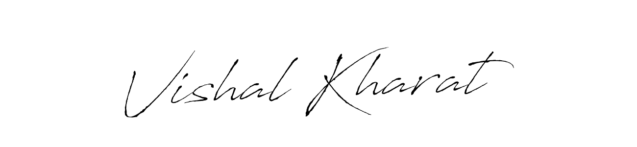 Make a beautiful signature design for name Vishal Kharat. With this signature (Antro_Vectra) style, you can create a handwritten signature for free. Vishal Kharat signature style 6 images and pictures png