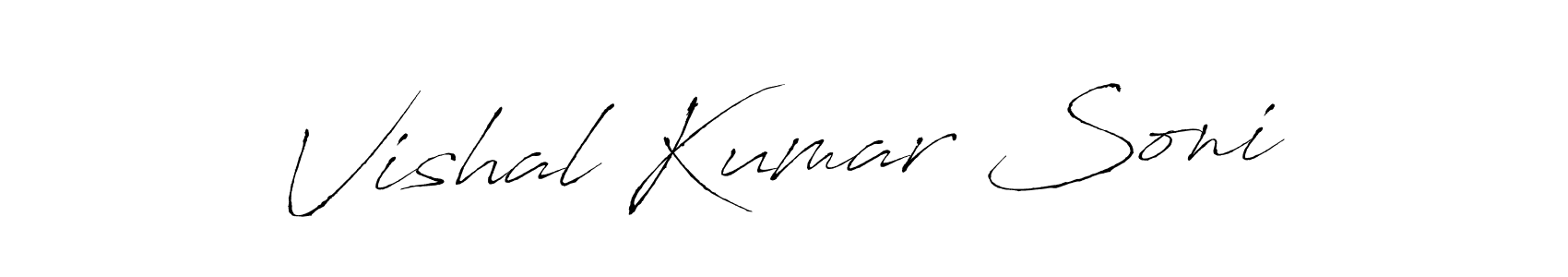 You should practise on your own different ways (Antro_Vectra) to write your name (Vishal Kumar Soni) in signature. don't let someone else do it for you. Vishal Kumar Soni signature style 6 images and pictures png