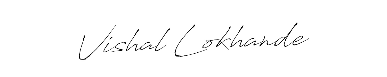 You should practise on your own different ways (Antro_Vectra) to write your name (Vishal Lokhande) in signature. don't let someone else do it for you. Vishal Lokhande signature style 6 images and pictures png