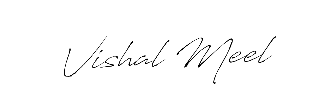 It looks lik you need a new signature style for name Vishal Meel. Design unique handwritten (Antro_Vectra) signature with our free signature maker in just a few clicks. Vishal Meel signature style 6 images and pictures png