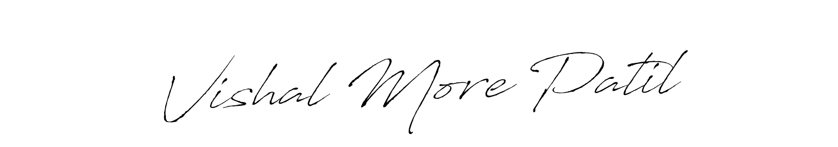 Use a signature maker to create a handwritten signature online. With this signature software, you can design (Antro_Vectra) your own signature for name Vishal More Patil. Vishal More Patil signature style 6 images and pictures png