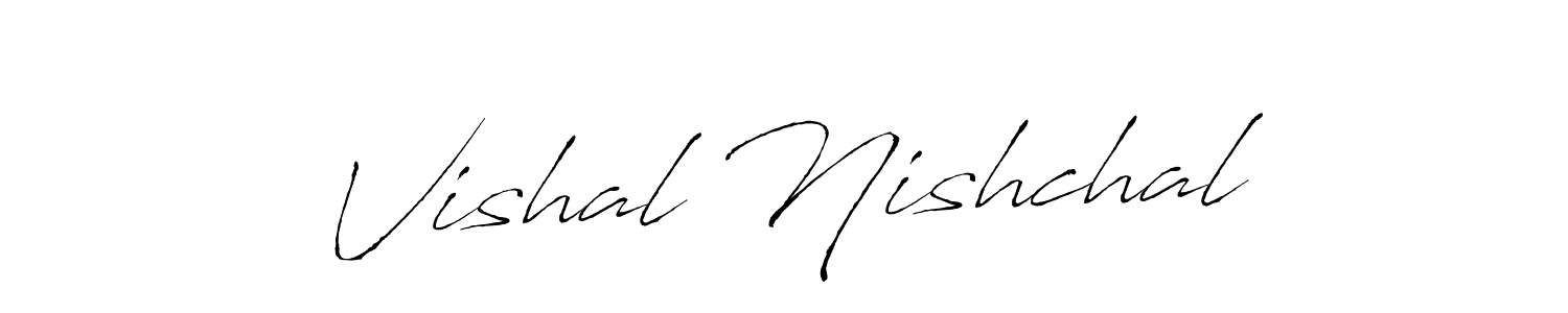 Make a short Vishal Nishchal signature style. Manage your documents anywhere anytime using Antro_Vectra. Create and add eSignatures, submit forms, share and send files easily. Vishal Nishchal signature style 6 images and pictures png