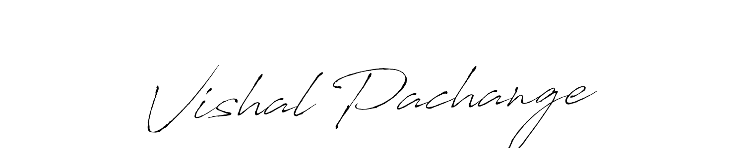 Create a beautiful signature design for name Vishal Pachange. With this signature (Antro_Vectra) fonts, you can make a handwritten signature for free. Vishal Pachange signature style 6 images and pictures png