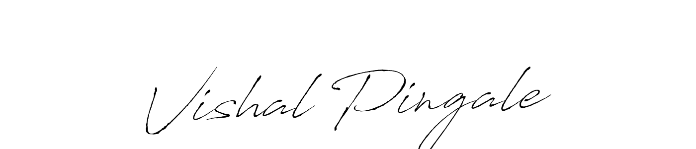 Create a beautiful signature design for name Vishal Pingale. With this signature (Antro_Vectra) fonts, you can make a handwritten signature for free. Vishal Pingale signature style 6 images and pictures png