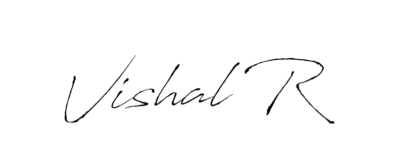 Make a beautiful signature design for name Vishal R. With this signature (Antro_Vectra) style, you can create a handwritten signature for free. Vishal R signature style 6 images and pictures png