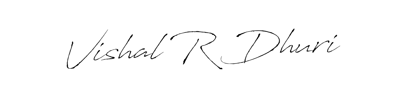 Antro_Vectra is a professional signature style that is perfect for those who want to add a touch of class to their signature. It is also a great choice for those who want to make their signature more unique. Get Vishal R Dhuri name to fancy signature for free. Vishal R Dhuri signature style 6 images and pictures png