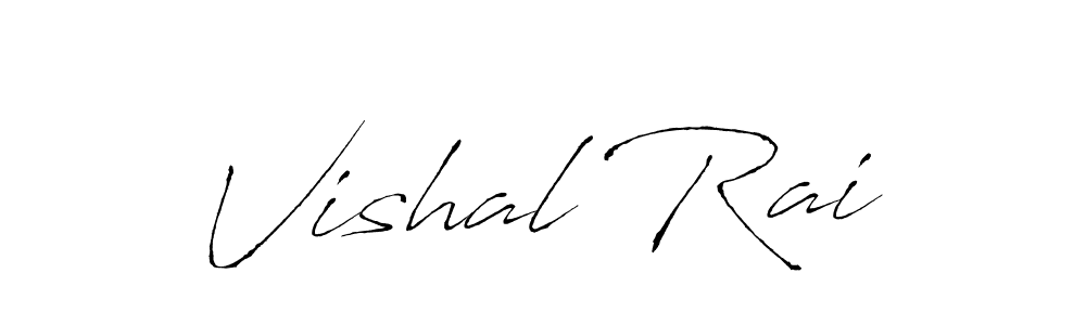 Create a beautiful signature design for name Vishal Rai. With this signature (Antro_Vectra) fonts, you can make a handwritten signature for free. Vishal Rai signature style 6 images and pictures png