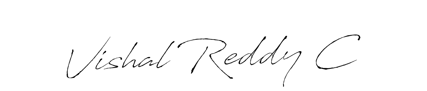 Design your own signature with our free online signature maker. With this signature software, you can create a handwritten (Antro_Vectra) signature for name Vishal Reddy C. Vishal Reddy C signature style 6 images and pictures png