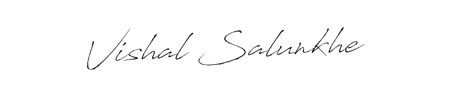 Use a signature maker to create a handwritten signature online. With this signature software, you can design (Antro_Vectra) your own signature for name Vishal Salunkhe. Vishal Salunkhe signature style 6 images and pictures png