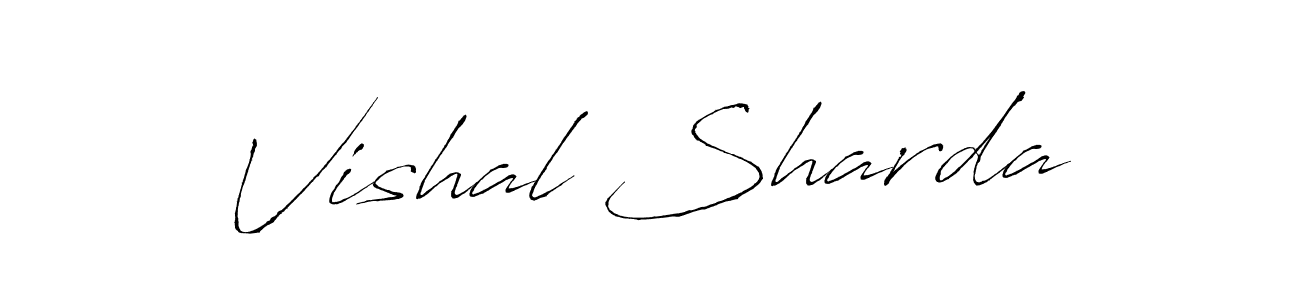 Use a signature maker to create a handwritten signature online. With this signature software, you can design (Antro_Vectra) your own signature for name Vishal Sharda. Vishal Sharda signature style 6 images and pictures png