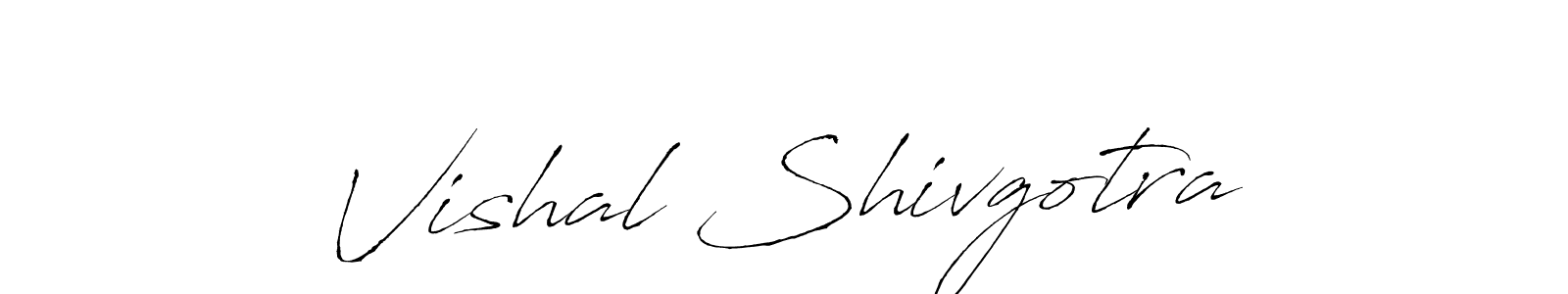 Make a beautiful signature design for name Vishal Shivgotra. With this signature (Antro_Vectra) style, you can create a handwritten signature for free. Vishal Shivgotra signature style 6 images and pictures png