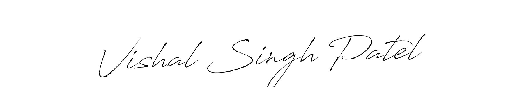 The best way (Antro_Vectra) to make a short signature is to pick only two or three words in your name. The name Vishal Singh Patel include a total of six letters. For converting this name. Vishal Singh Patel signature style 6 images and pictures png