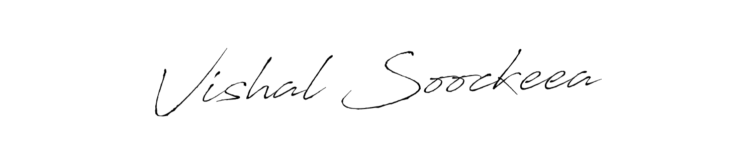 Vishal Soockeea stylish signature style. Best Handwritten Sign (Antro_Vectra) for my name. Handwritten Signature Collection Ideas for my name Vishal Soockeea. Vishal Soockeea signature style 6 images and pictures png