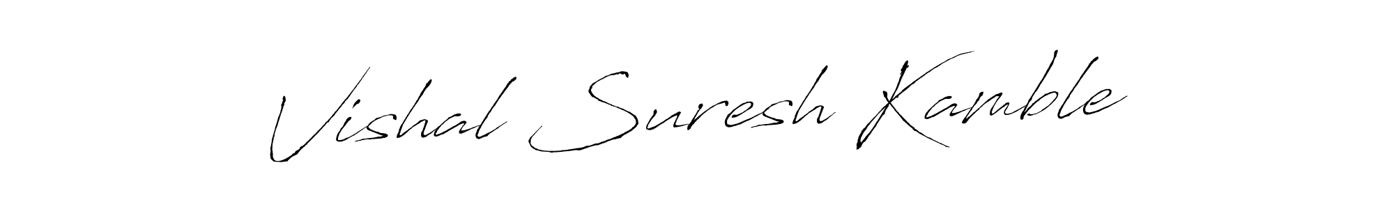 Design your own signature with our free online signature maker. With this signature software, you can create a handwritten (Antro_Vectra) signature for name Vishal Suresh Kamble. Vishal Suresh Kamble signature style 6 images and pictures png