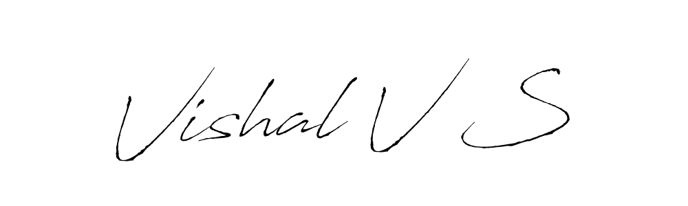 How to Draw Vishal V S signature style? Antro_Vectra is a latest design signature styles for name Vishal V S. Vishal V S signature style 6 images and pictures png
