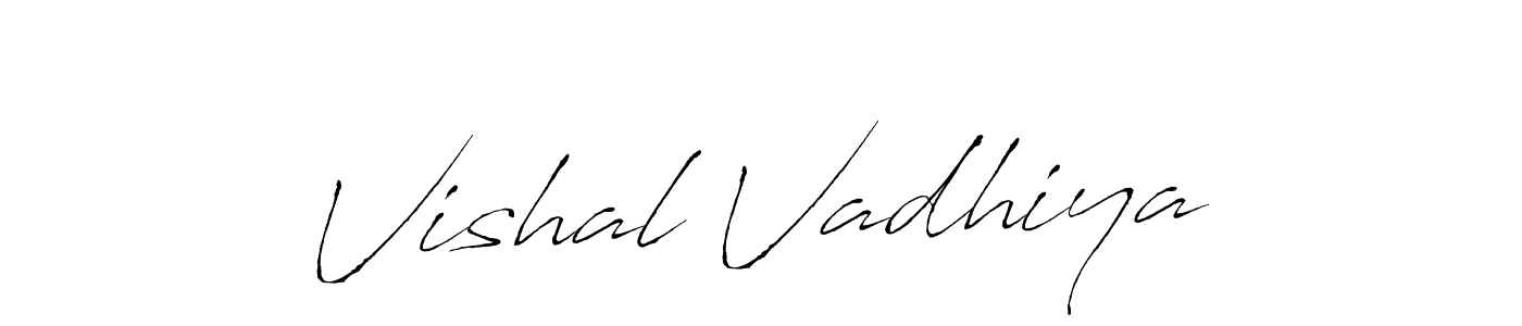 Make a beautiful signature design for name Vishal Vadhiya. Use this online signature maker to create a handwritten signature for free. Vishal Vadhiya signature style 6 images and pictures png