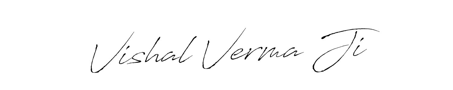 Create a beautiful signature design for name Vishal Verma Ji. With this signature (Antro_Vectra) fonts, you can make a handwritten signature for free. Vishal Verma Ji signature style 6 images and pictures png