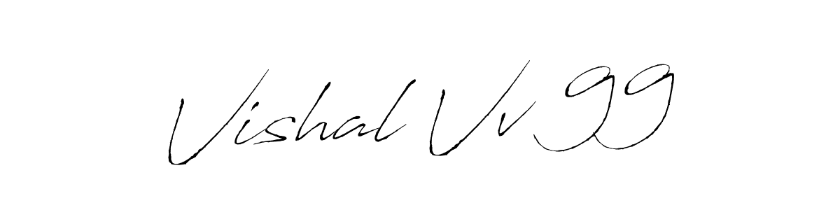 How to make Vishal Vv 99 signature? Antro_Vectra is a professional autograph style. Create handwritten signature for Vishal Vv 99 name. Vishal Vv 99 signature style 6 images and pictures png