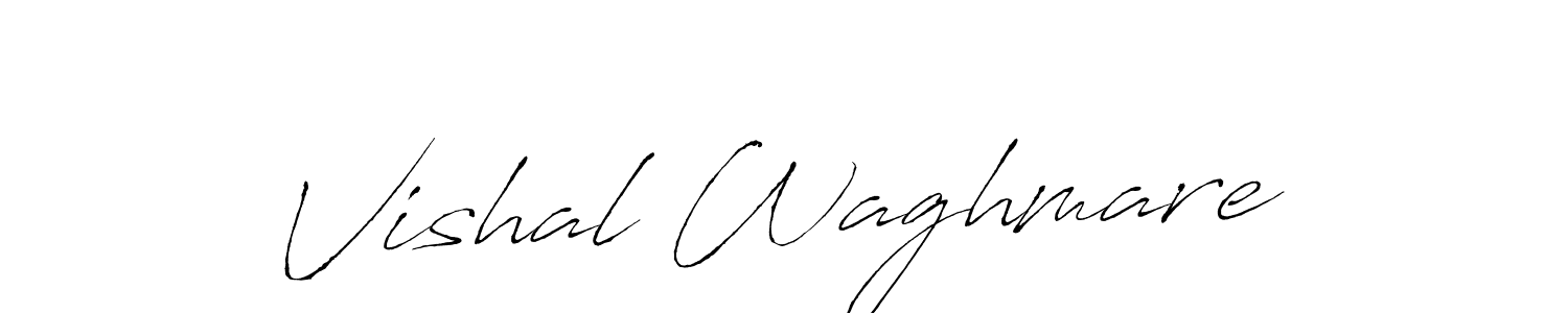 Make a beautiful signature design for name Vishal Waghmare. With this signature (Antro_Vectra) style, you can create a handwritten signature for free. Vishal Waghmare signature style 6 images and pictures png