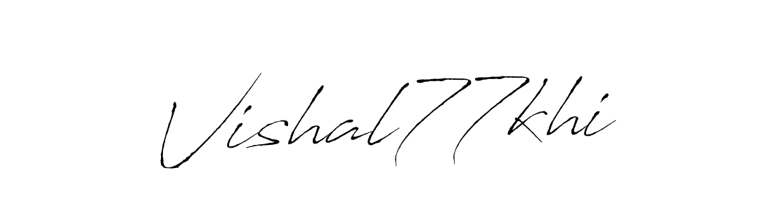 It looks lik you need a new signature style for name Vishal77khi. Design unique handwritten (Antro_Vectra) signature with our free signature maker in just a few clicks. Vishal77khi signature style 6 images and pictures png