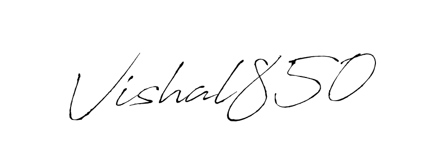 This is the best signature style for the Vishal850 name. Also you like these signature font (Antro_Vectra). Mix name signature. Vishal850 signature style 6 images and pictures png