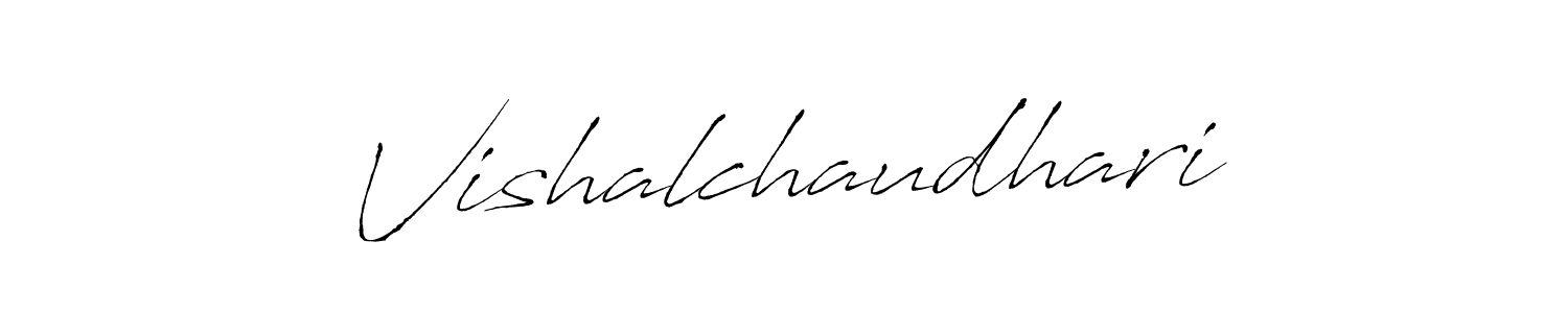 Design your own signature with our free online signature maker. With this signature software, you can create a handwritten (Antro_Vectra) signature for name Vishalchaudhari. Vishalchaudhari signature style 6 images and pictures png
