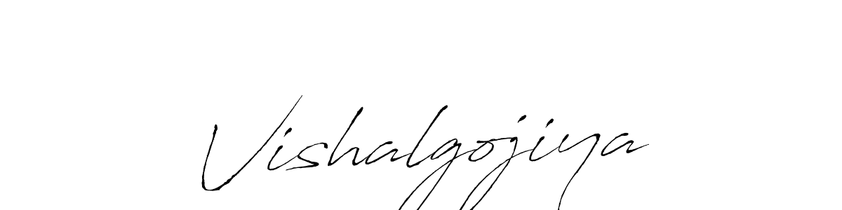 How to make Vishalgojiya name signature. Use Antro_Vectra style for creating short signs online. This is the latest handwritten sign. Vishalgojiya signature style 6 images and pictures png