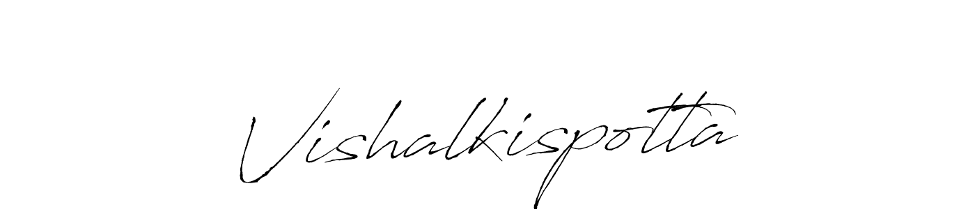 How to make Vishalkispotta name signature. Use Antro_Vectra style for creating short signs online. This is the latest handwritten sign. Vishalkispotta signature style 6 images and pictures png