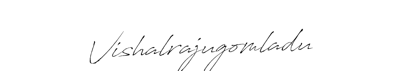 How to make Vishalrajugomladu name signature. Use Antro_Vectra style for creating short signs online. This is the latest handwritten sign. Vishalrajugomladu signature style 6 images and pictures png