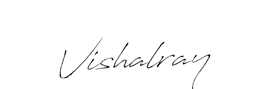 Use a signature maker to create a handwritten signature online. With this signature software, you can design (Antro_Vectra) your own signature for name Vishalray. Vishalray signature style 6 images and pictures png