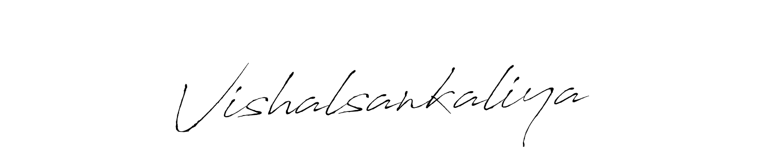 Design your own signature with our free online signature maker. With this signature software, you can create a handwritten (Antro_Vectra) signature for name Vishalsankaliya. Vishalsankaliya signature style 6 images and pictures png