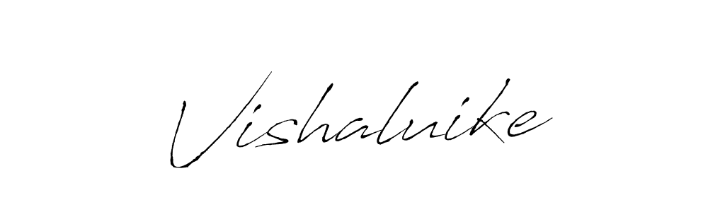 How to make Vishaluike signature? Antro_Vectra is a professional autograph style. Create handwritten signature for Vishaluike name. Vishaluike signature style 6 images and pictures png