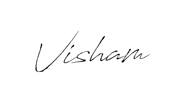 Create a beautiful signature design for name Visham. With this signature (Antro_Vectra) fonts, you can make a handwritten signature for free. Visham signature style 6 images and pictures png