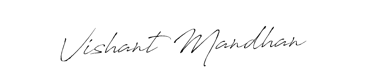 Similarly Antro_Vectra is the best handwritten signature design. Signature creator online .You can use it as an online autograph creator for name Vishant Mandhan. Vishant Mandhan signature style 6 images and pictures png