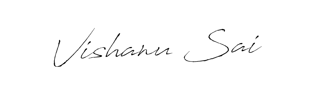 Use a signature maker to create a handwritten signature online. With this signature software, you can design (Antro_Vectra) your own signature for name Vishanu Sai. Vishanu Sai signature style 6 images and pictures png