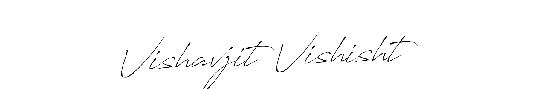 Antro_Vectra is a professional signature style that is perfect for those who want to add a touch of class to their signature. It is also a great choice for those who want to make their signature more unique. Get Vishavjit Vishisht name to fancy signature for free. Vishavjit Vishisht signature style 6 images and pictures png