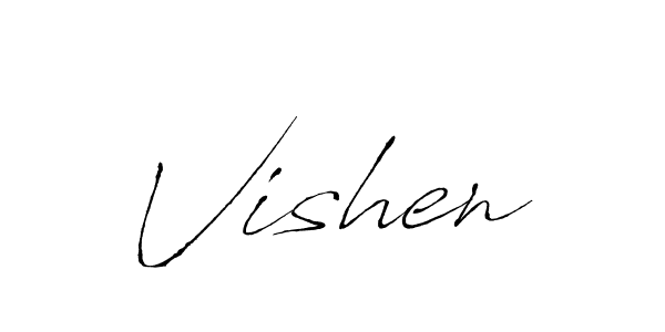 You should practise on your own different ways (Antro_Vectra) to write your name (Vishen) in signature. don't let someone else do it for you. Vishen signature style 6 images and pictures png