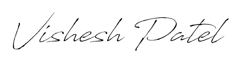 Make a beautiful signature design for name Vishesh Patel. Use this online signature maker to create a handwritten signature for free. Vishesh Patel signature style 6 images and pictures png