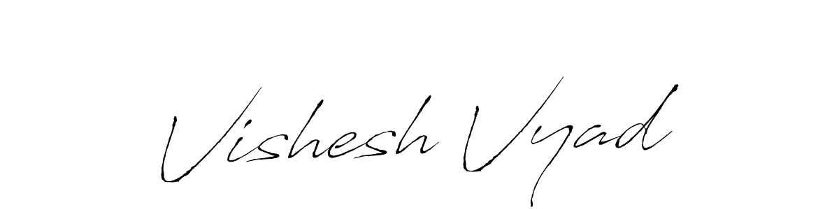 Also we have Vishesh Vyad name is the best signature style. Create professional handwritten signature collection using Antro_Vectra autograph style. Vishesh Vyad signature style 6 images and pictures png