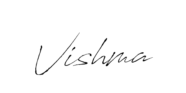 How to make Vishma signature? Antro_Vectra is a professional autograph style. Create handwritten signature for Vishma name. Vishma signature style 6 images and pictures png