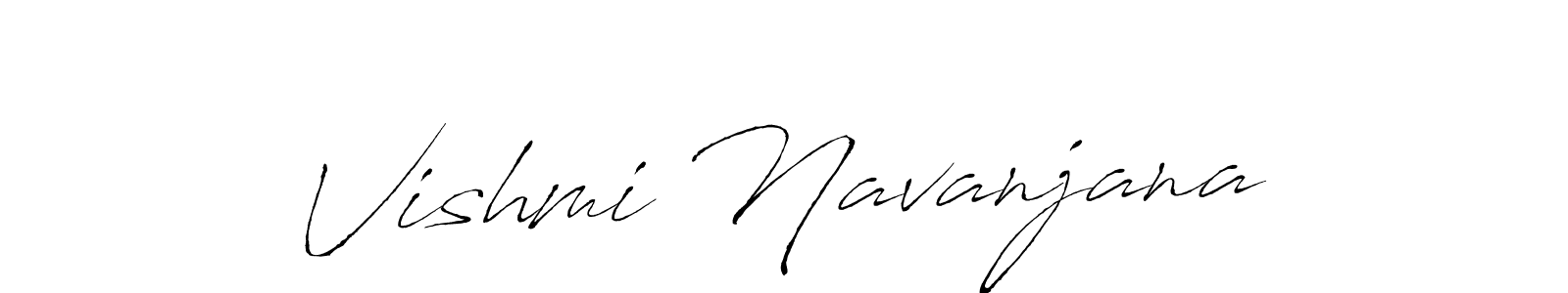 Vishmi Navanjana stylish signature style. Best Handwritten Sign (Antro_Vectra) for my name. Handwritten Signature Collection Ideas for my name Vishmi Navanjana. Vishmi Navanjana signature style 6 images and pictures png