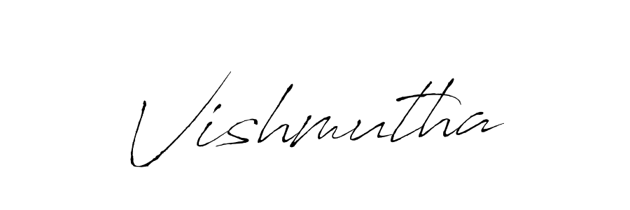 The best way (Antro_Vectra) to make a short signature is to pick only two or three words in your name. The name Vishmutha include a total of six letters. For converting this name. Vishmutha signature style 6 images and pictures png
