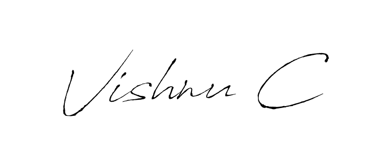 if you are searching for the best signature style for your name Vishnu C. so please give up your signature search. here we have designed multiple signature styles  using Antro_Vectra. Vishnu C signature style 6 images and pictures png