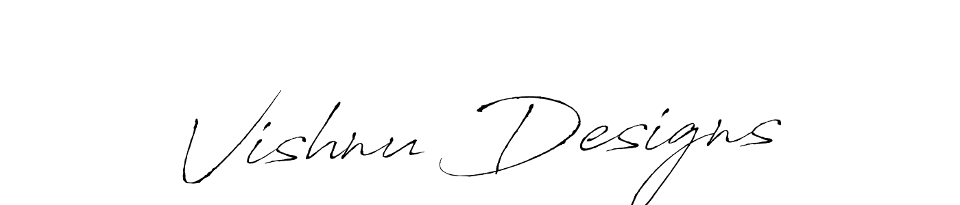 Vishnu Designs stylish signature style. Best Handwritten Sign (Antro_Vectra) for my name. Handwritten Signature Collection Ideas for my name Vishnu Designs. Vishnu Designs signature style 6 images and pictures png