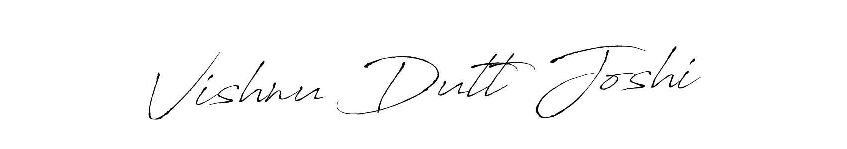 Make a beautiful signature design for name Vishnu Dutt Joshi. With this signature (Antro_Vectra) style, you can create a handwritten signature for free. Vishnu Dutt Joshi signature style 6 images and pictures png