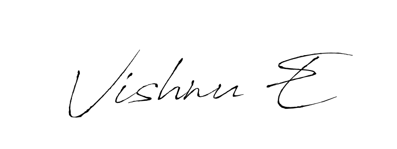 Once you've used our free online signature maker to create your best signature Antro_Vectra style, it's time to enjoy all of the benefits that Vishnu E name signing documents. Vishnu E signature style 6 images and pictures png