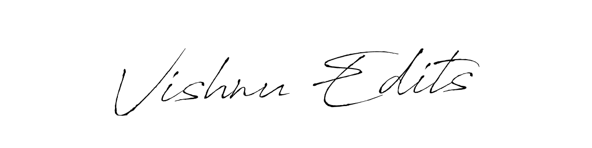 Also we have Vishnu Edits name is the best signature style. Create professional handwritten signature collection using Antro_Vectra autograph style. Vishnu Edits signature style 6 images and pictures png