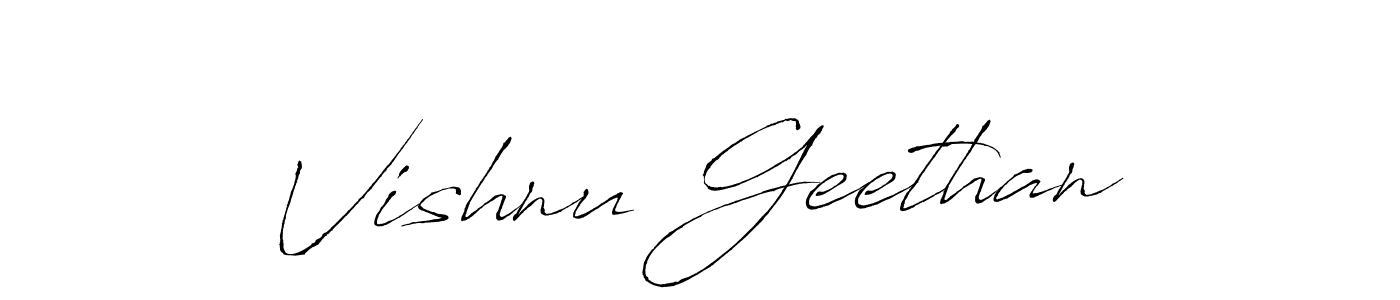 Also You can easily find your signature by using the search form. We will create Vishnu Geethan name handwritten signature images for you free of cost using Antro_Vectra sign style. Vishnu Geethan signature style 6 images and pictures png