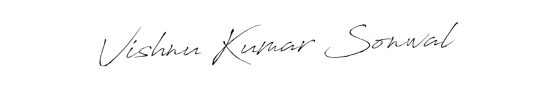 You should practise on your own different ways (Antro_Vectra) to write your name (Vishnu Kumar Sonwal) in signature. don't let someone else do it for you. Vishnu Kumar Sonwal signature style 6 images and pictures png